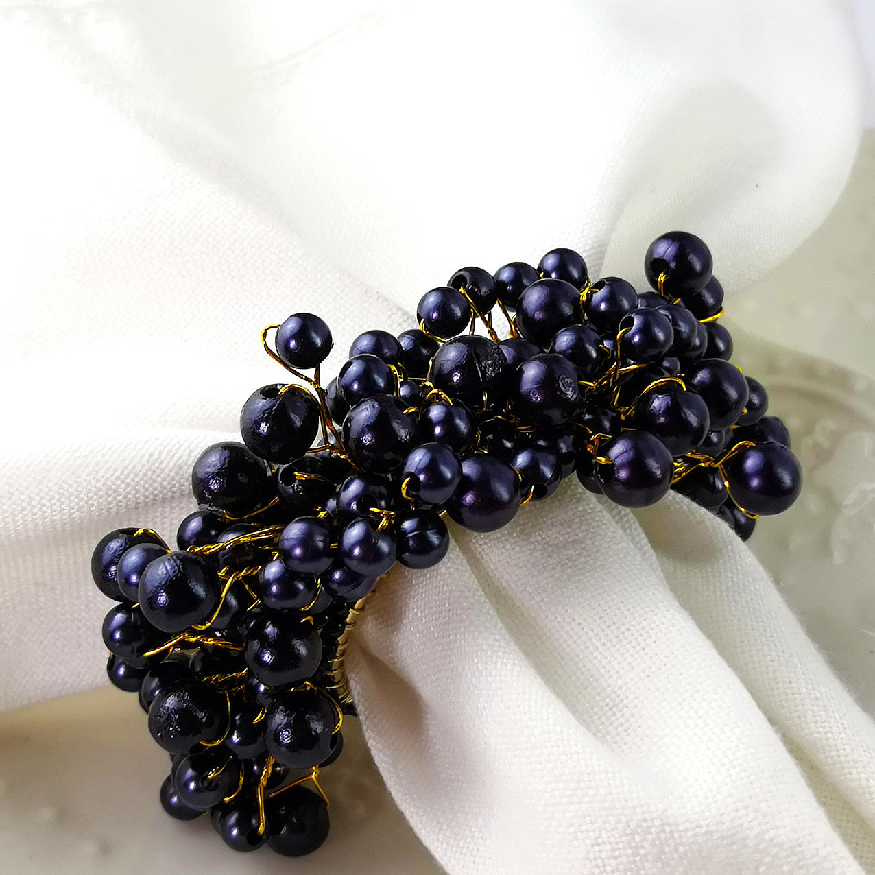 Midnight Napkin ring, Set of 4