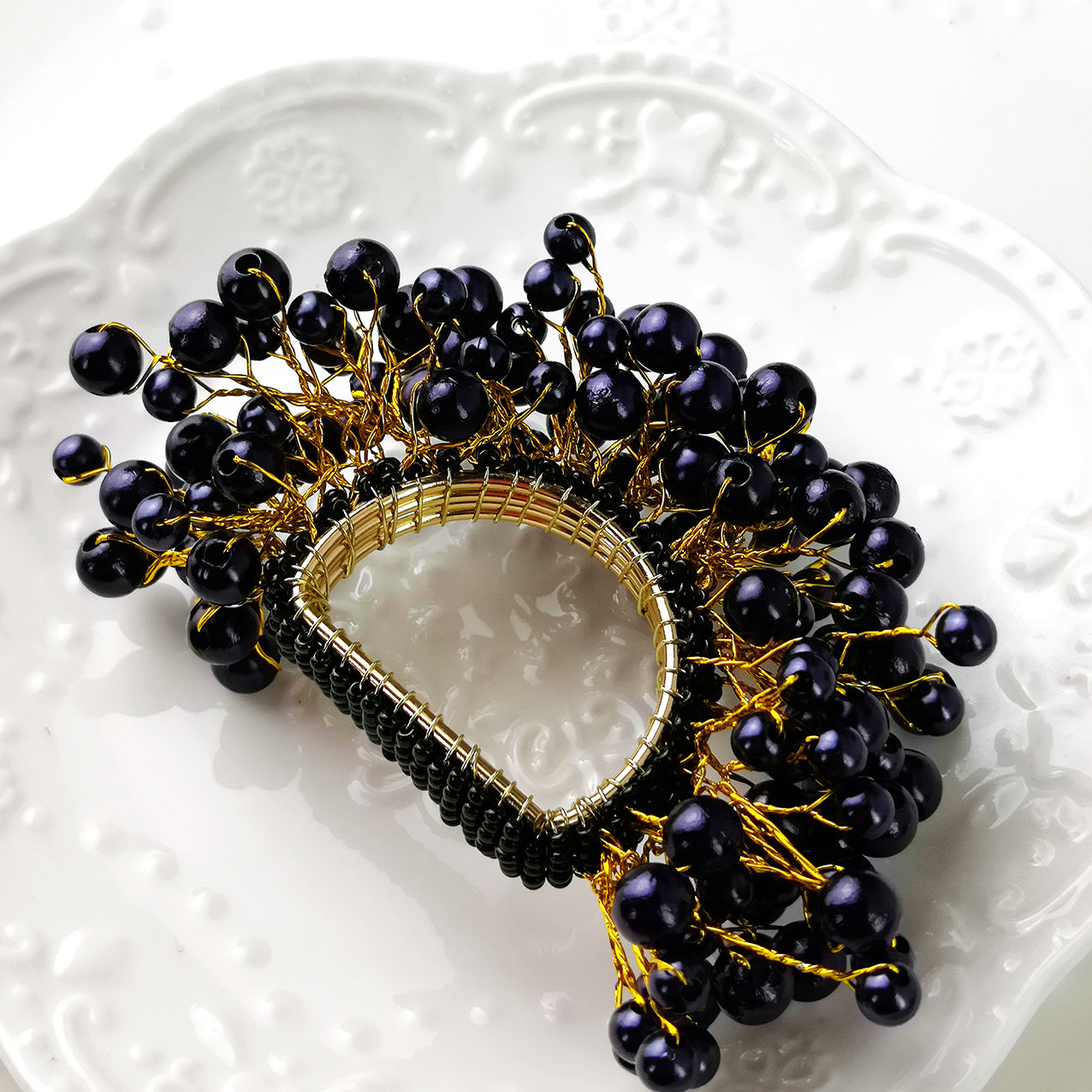 Midnight Napkin ring, Set of 4