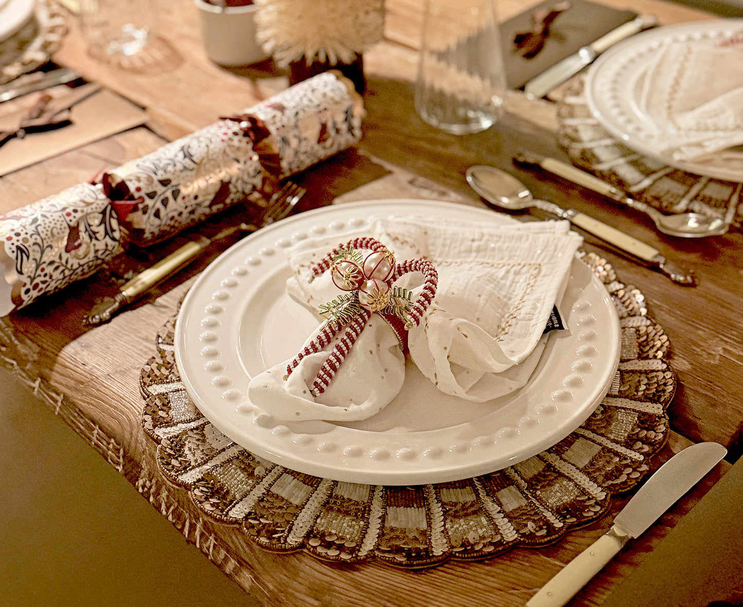 Monaco Beaded Placemat, Set of 2