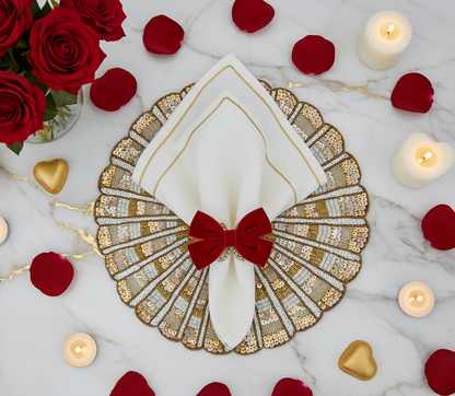 Monaco Beaded Placemat, Set of 2