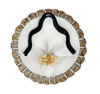 Monaco Beaded Placemat, Set of 2