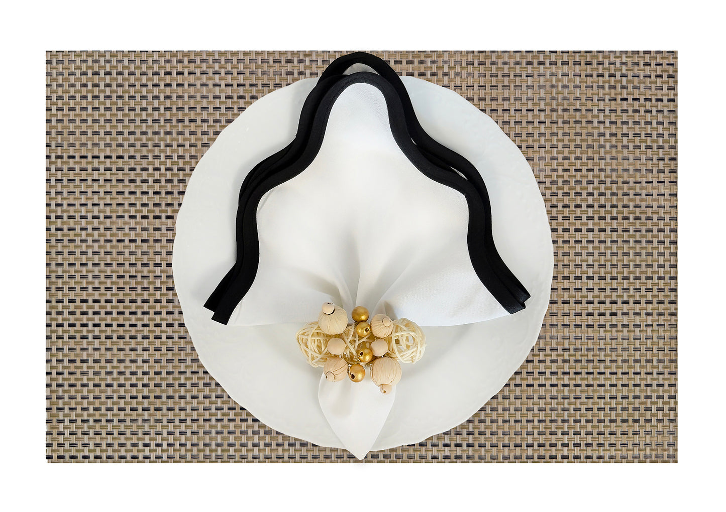 Multi Brown weave Rectangle Placemat, Set of 4