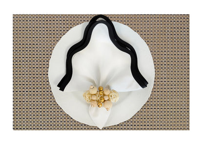 Multi Brown weave Rectangle Placemat, Set of 4