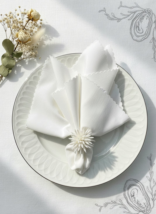 The Oyster Napkin Ring, Set of 4