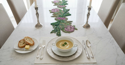 English Garden Beaded Placemat , Set of 2