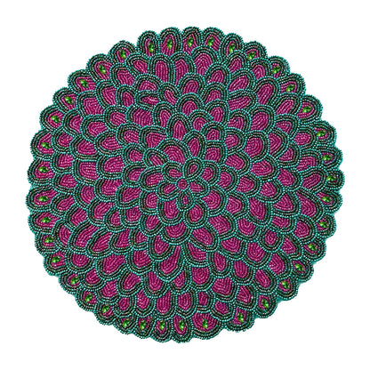 English Garden Beaded Runner , Set of 1