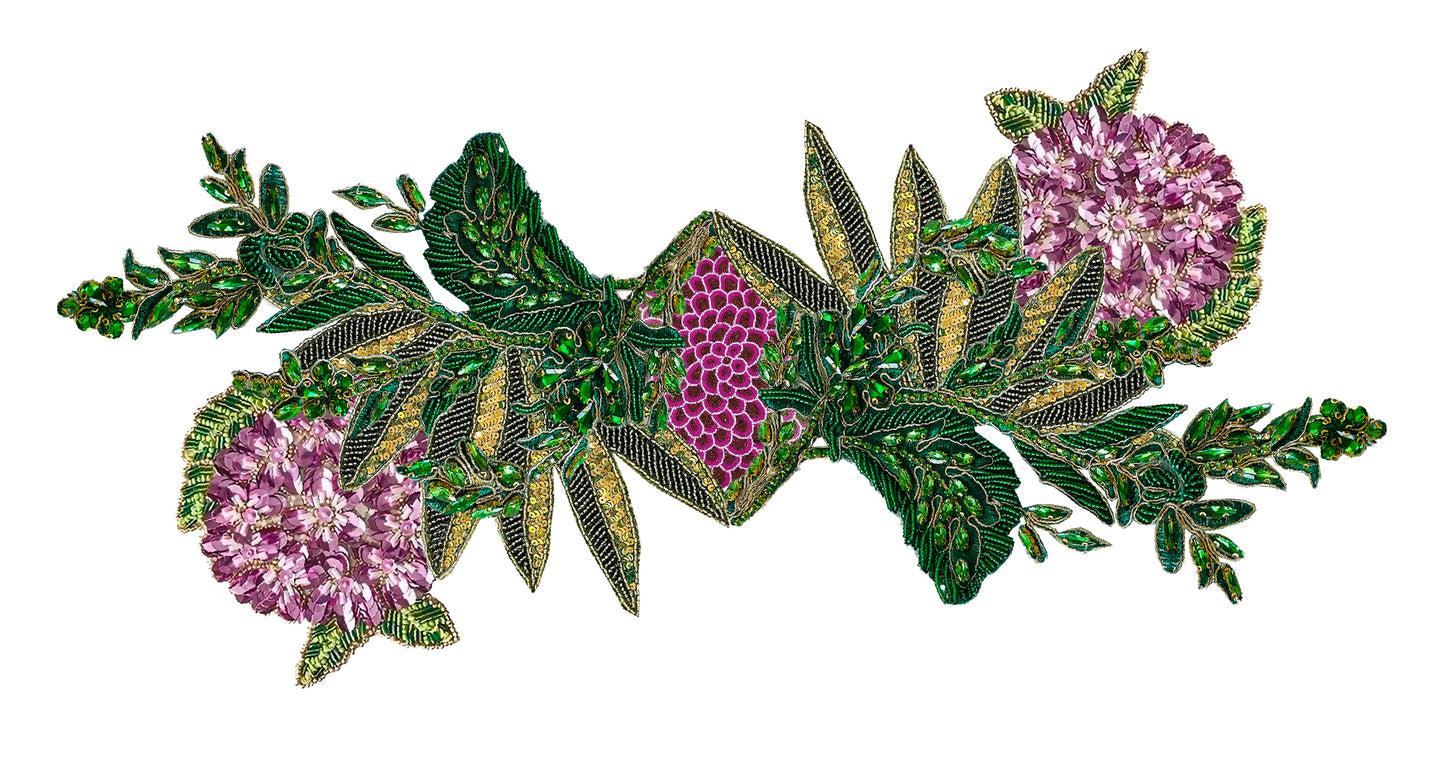 English Garden Beaded Runner , Set of 1