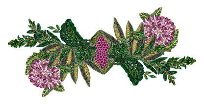 English Garden Beaded Placemat , Set of 2