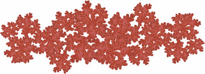 Coral Beaded Placemat , Set of 2
