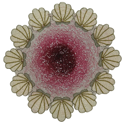 Sample Beaded Shell patterned placemat x 1