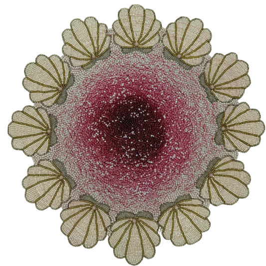 Sample Beaded Shell patterned placemat x 1