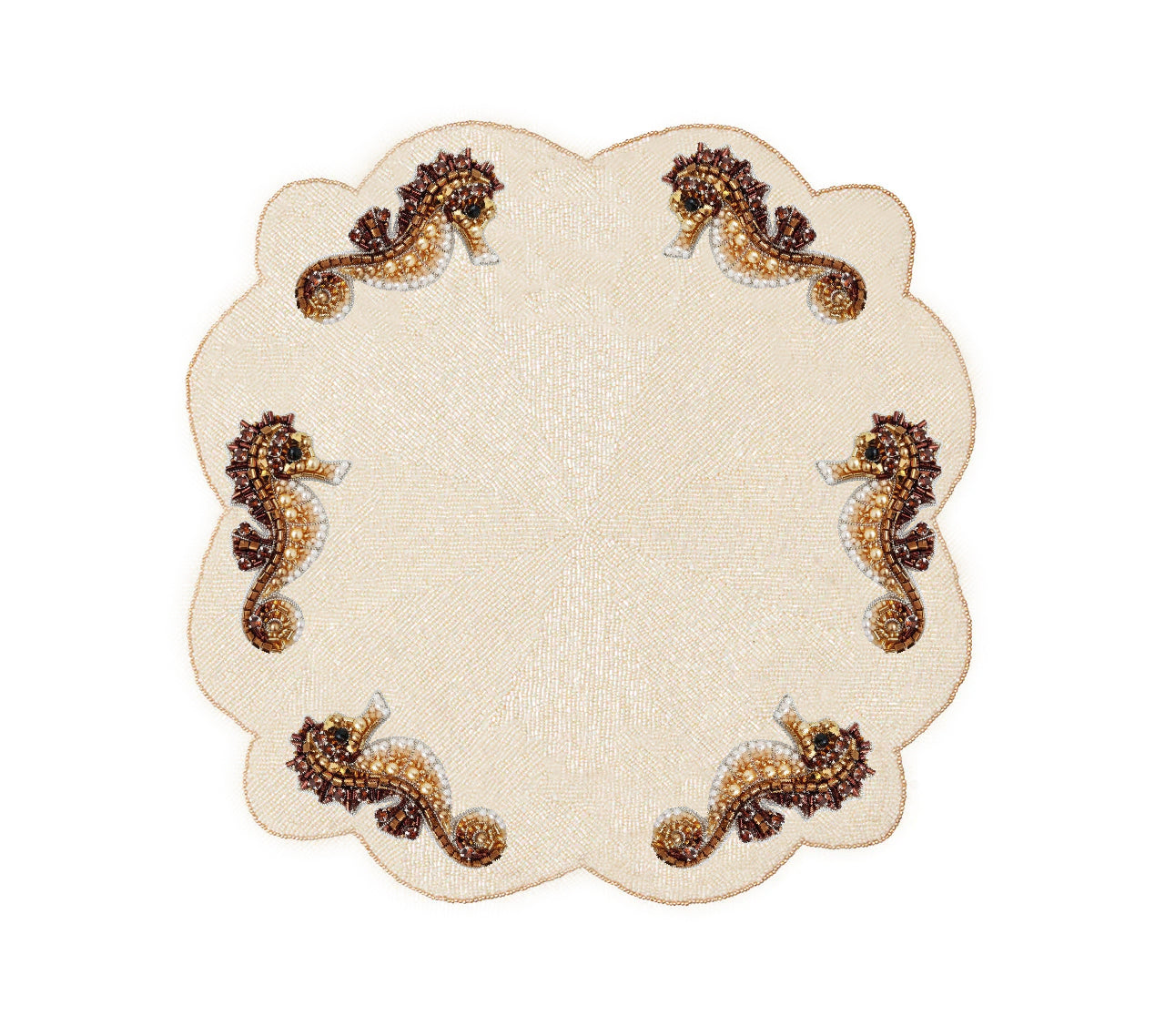 Seahorse Beaded Runner , Set of 1