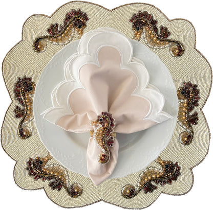 The Seahorse Napkin Ring, Set of 4