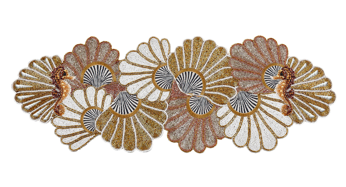 Seahorse Beaded Runner , Set of 1