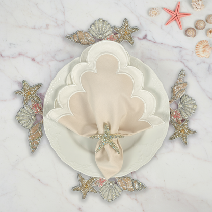 The Starfish Napkin Ring, Set of 4