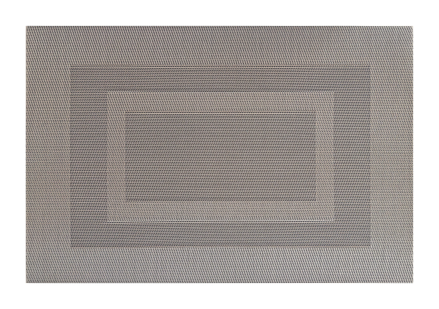 Silver Border pattern Rectangle Placemat, Set of 4