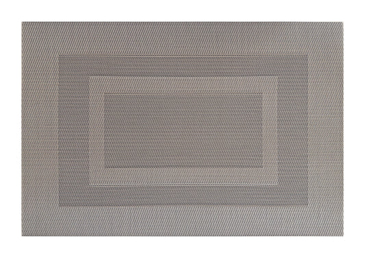 Silver Border pattern Rectangle Placemat, Set of 4