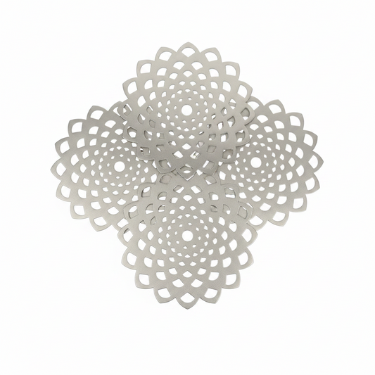 Samples Star Placemat in Silver, x 4