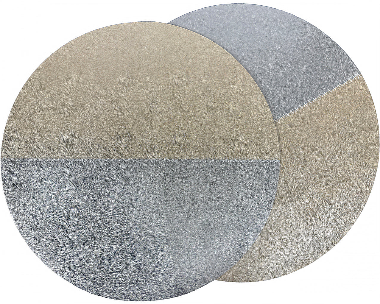 Sparkle Reversible Placemat in Champagne and Platinum, Set of 4