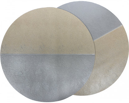 Sparkle Reversible Placemat in Champagne and Platinum, Set of 4