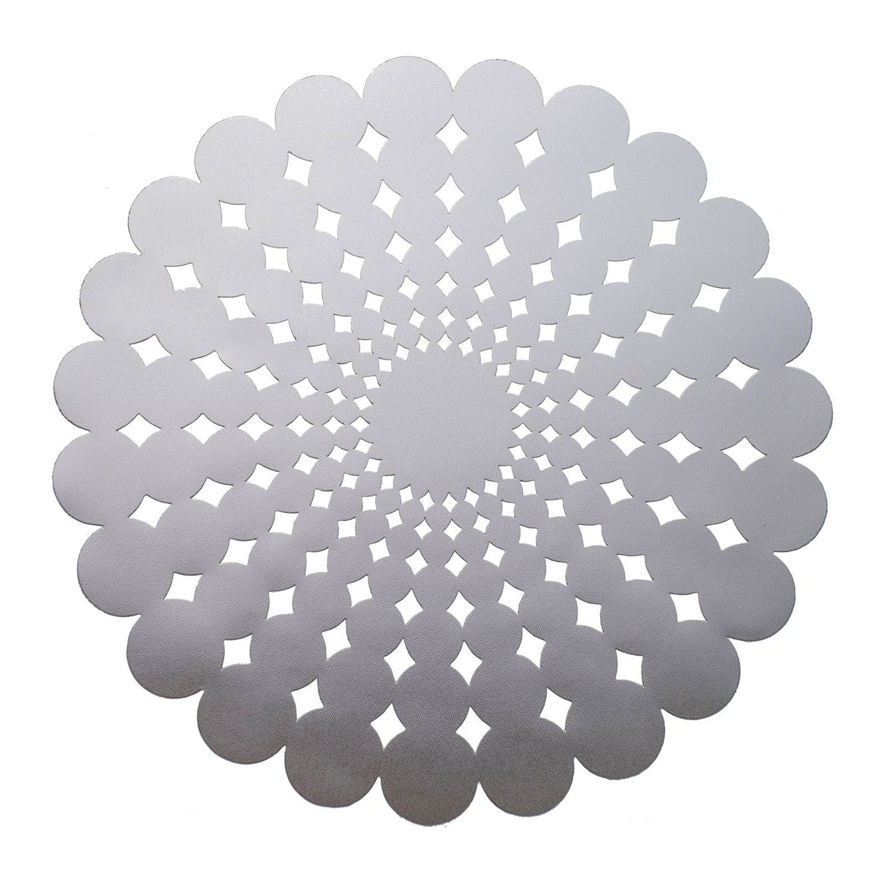 Fleur Placemat in Silver, Set of 4