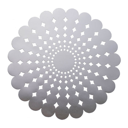 Fleur Placemat in Silver, Set of 4