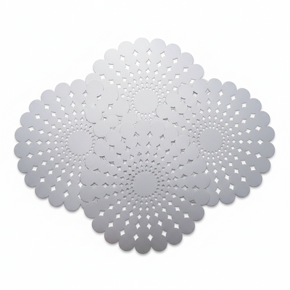 Samples Fleur Placemat in Silver, x 4
