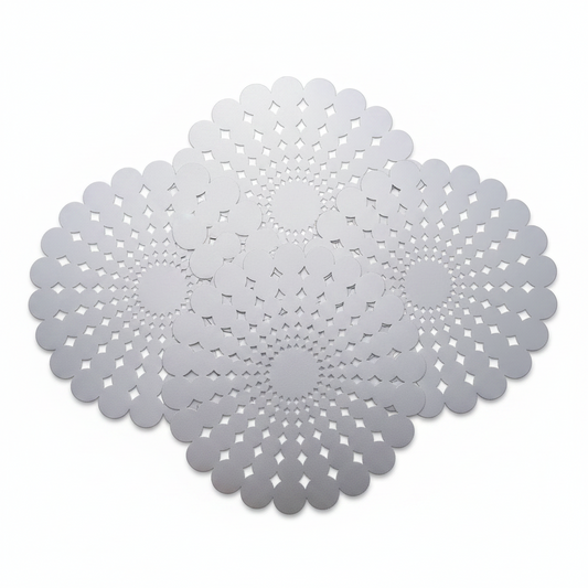Samples Fleur Placemat in Silver, x 4