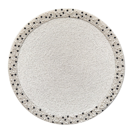 St Tropez Beaded Placemat , Set of 2
