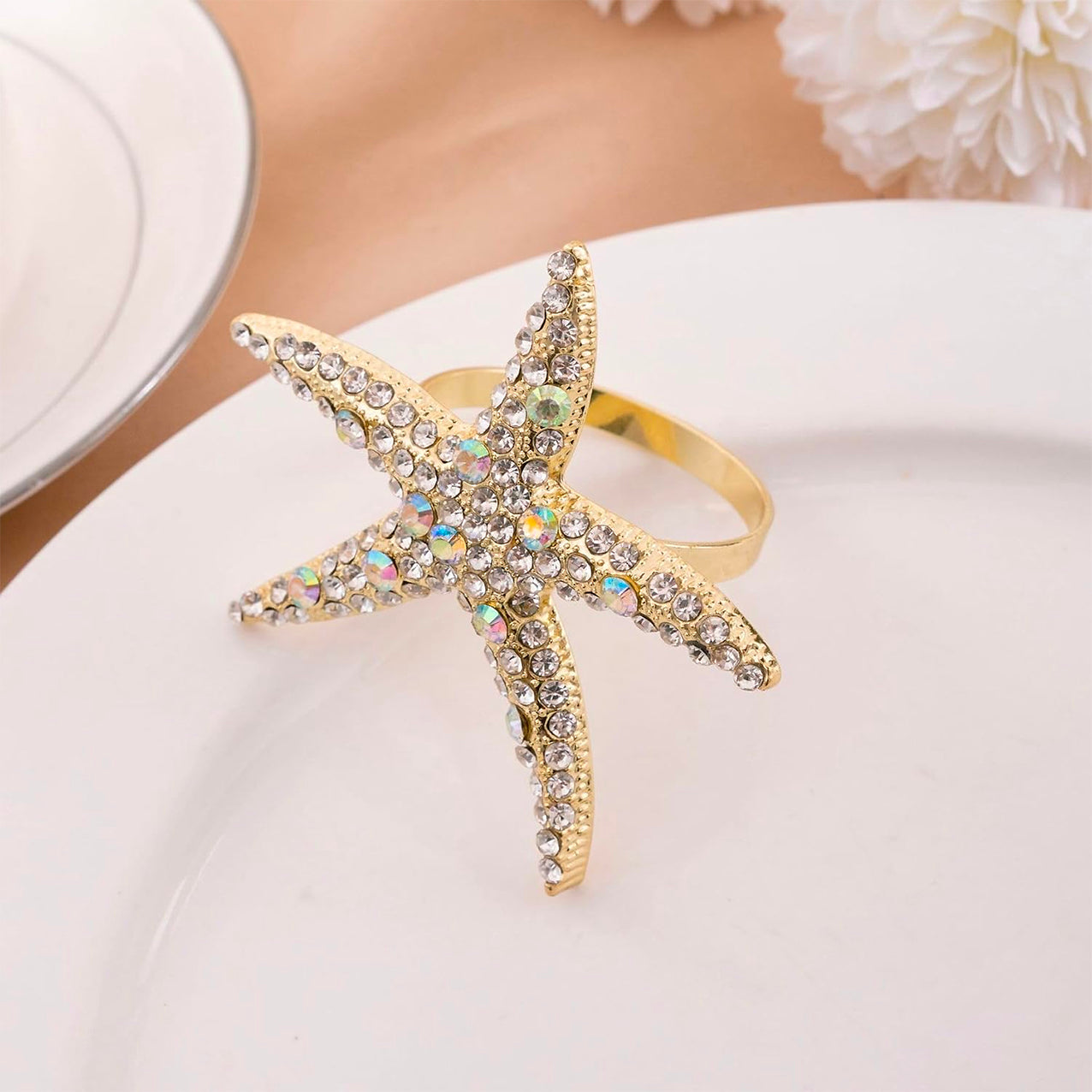 The Starfish Napkin Ring, Set of 4