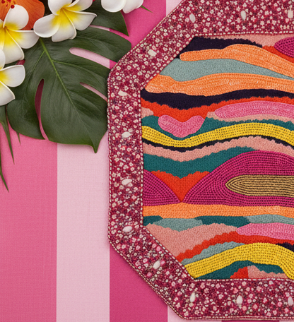 Starstruck Beaded Placemat, Set of 2