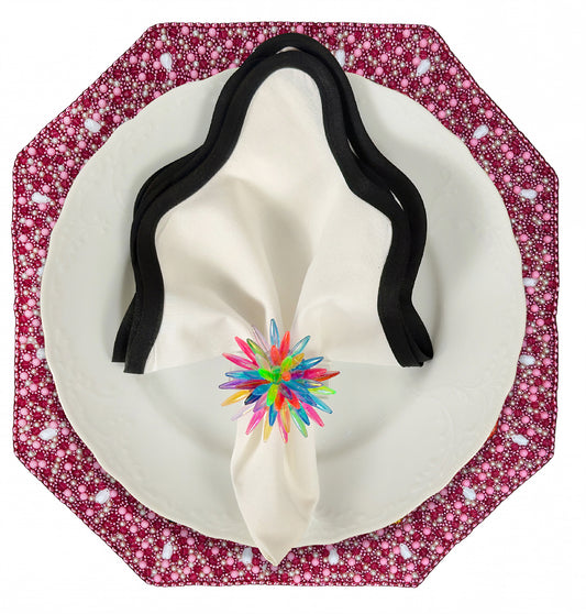 Starstruck Beaded Placemat , Set of 2