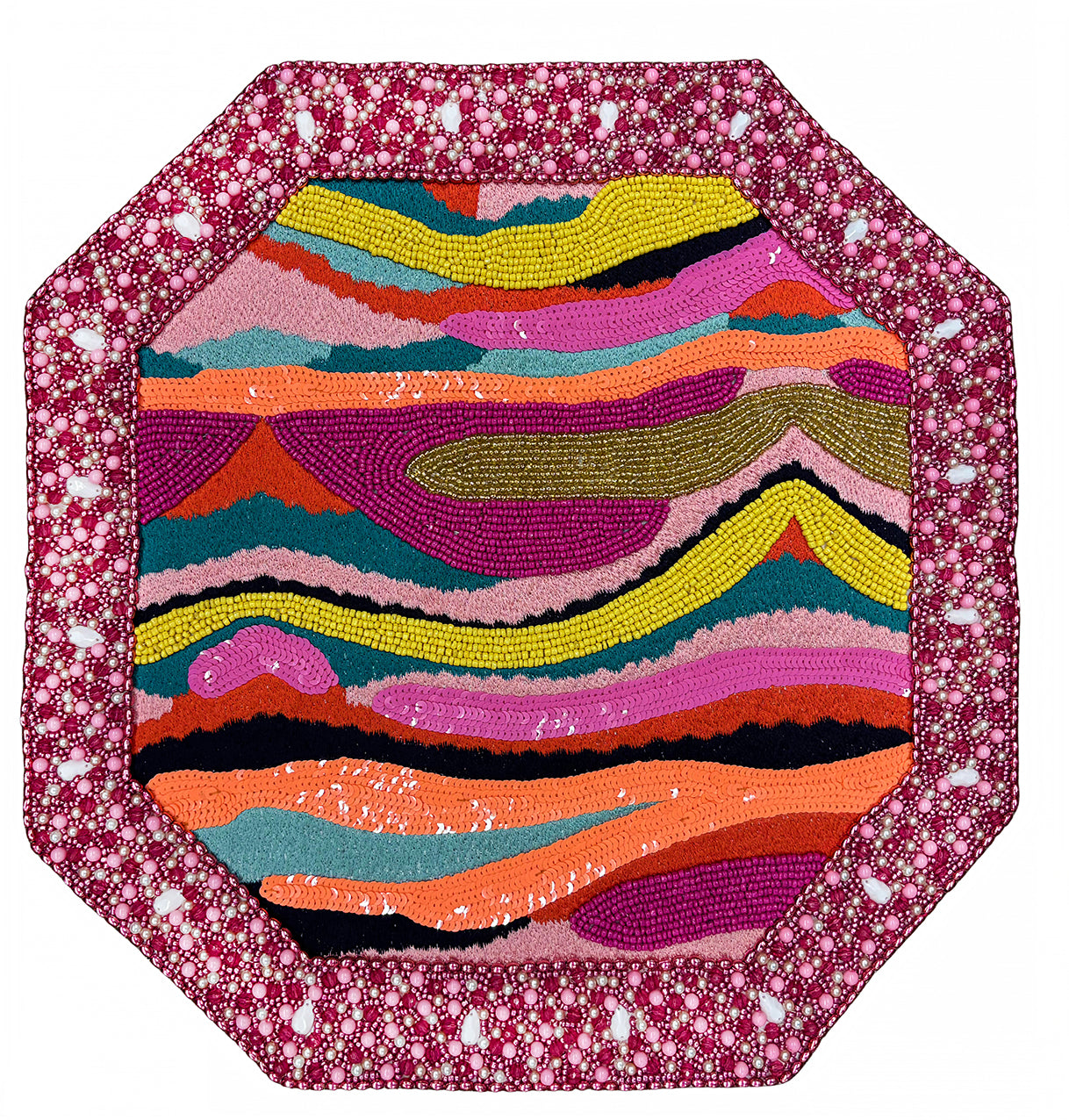 Starstruck Beaded Placemat , Set of 2