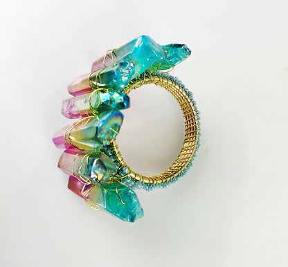 Tahiti Napkin ring, Set of 4