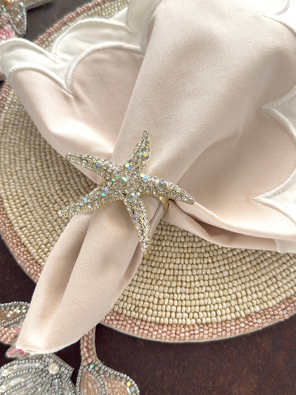 The Starfish Napkin Ring, Set of 4