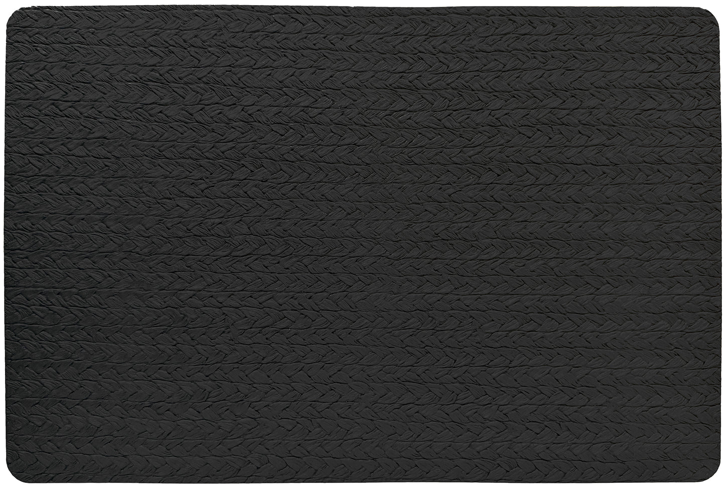 Wheat Rectangle Placemat in Black, Set of 4