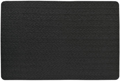 Wheat Rectangle Placemat in Black, Set of 4