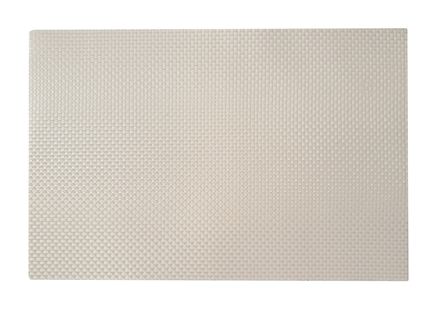 White Small weave Rectangle Placemat, Set of 4