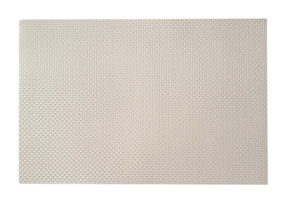 White Small weave Rectangle Placemat, Set of 4
