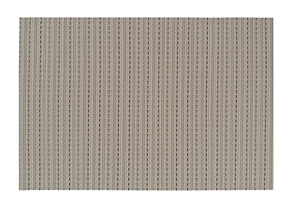 White & Black striped weaved Rectangle Placemat, Set of 4