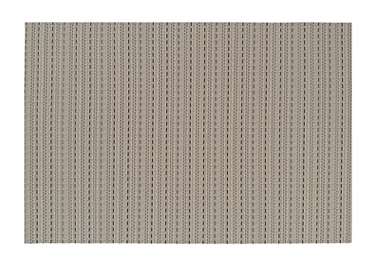 White & Black striped weaved Rectangle Placemat, Set of 4