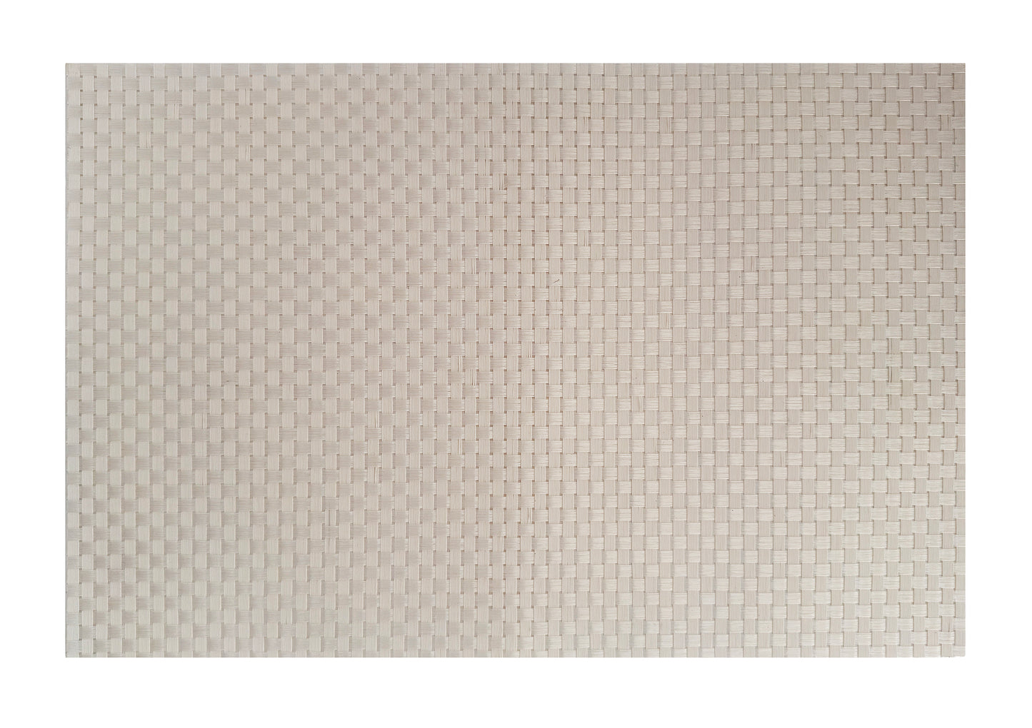 Silver Large weave Rectangle Placemat, Set of 4