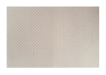 Silver Large weave Rectangle Placemat, Set of 4