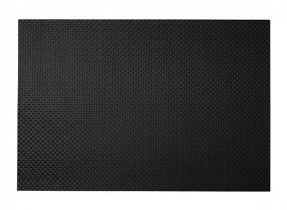 Black Small weave Rectangle Placemat, Set of 4