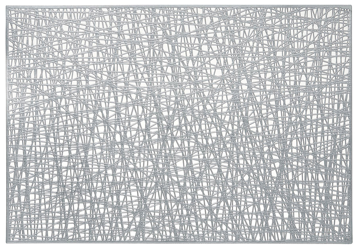 Wired Rectangle Placemat in Silver, Set of 4
