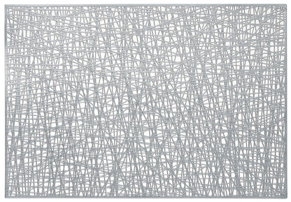 Wired Rectangle Placemat in Silver, Set of 4