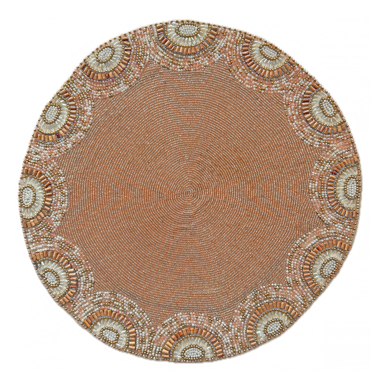 Sunblush Beaded Placemat , Set of 2