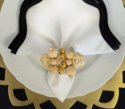 Bora Bora Napkin ring , Set of 4