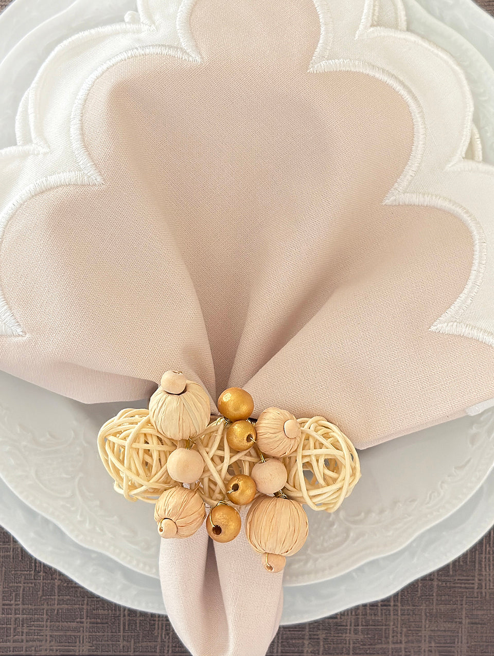 Bora Bora Napkin ring , Set of 4