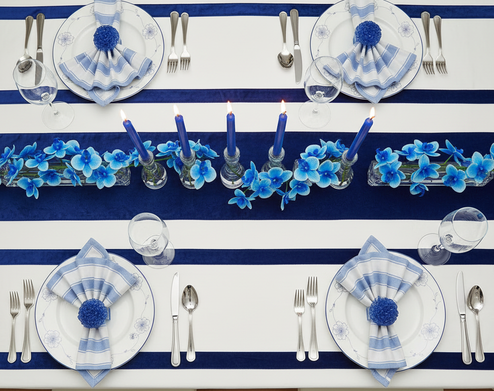 The Forget-Me-Not Napkin Ring, Set of 4